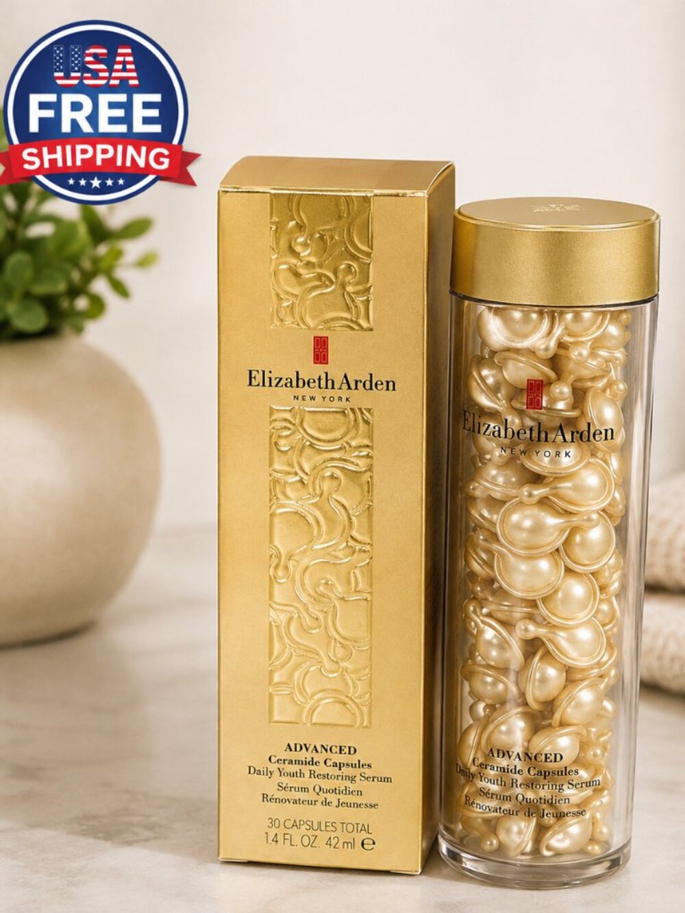 Elizabeth Arden Advanced Ceramide Capsules Daily Youth Restoring Serum 30 ct